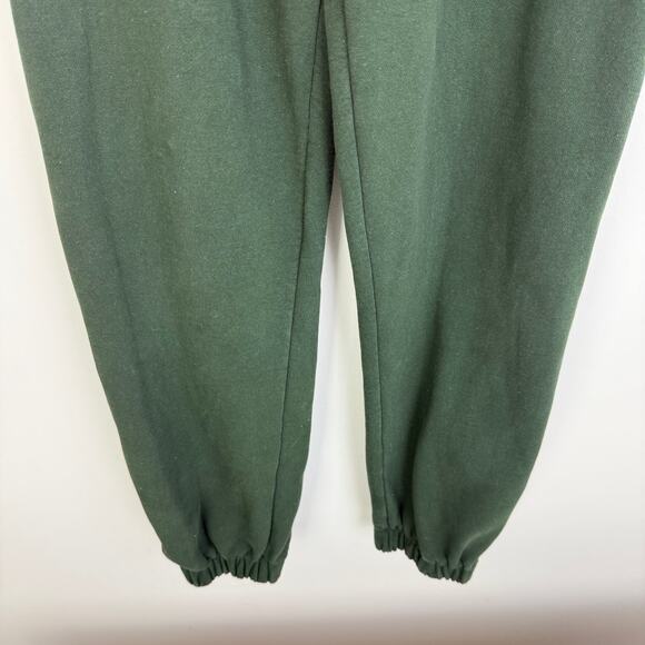 John Galt Womens Elastic Waistband Lounge Rosa Forest Green Jogger Sweatpants - Picture 4 of 10